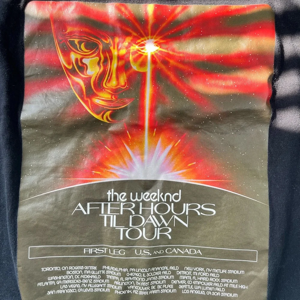 The Weeknd XO After Hours Til Dawn 2022 Tour Tee | Rare Stadium Merch | Size M - Picture 2 of 5